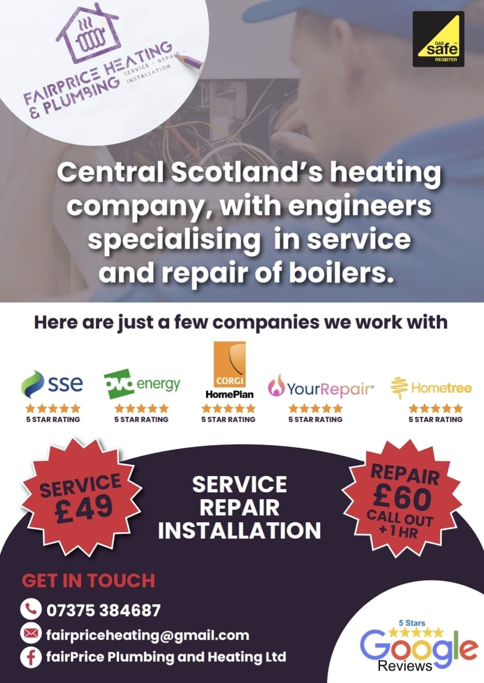Boilers Services in Lanarkshire